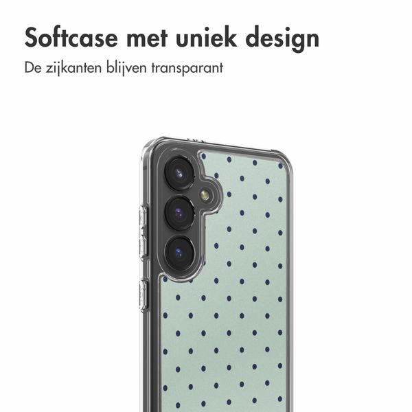 imoshion Design hoesje Samsung Galaxy S24 - Polka Dot Mintgroen