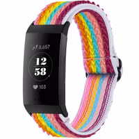 imoshion Elastisch nylonbandje Fitbit Charge 3 / 4 - Rainbow