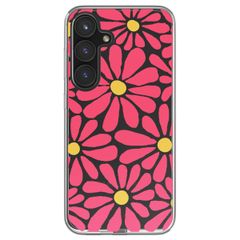 imoshion Design hoesje Samsung Galaxy S24 FE - Dusty Rose Flowers Connect