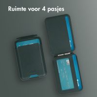 Accezz Magnetische Leren Wallet met standaard - Geschikt voor Apple Find My - Cedar Green