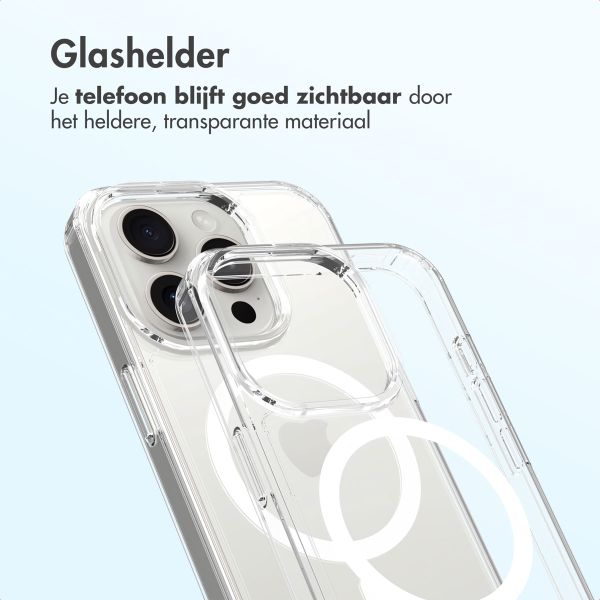 Accezz Xtreme Impact Backcover met MagSafe Apple iPhone 15 Pro - Transparant