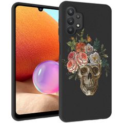 imoshion Design hoesje Samsung Galaxy A32 (5G) - Doodshoofd - Multicolor