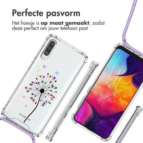 imoshion Design hoesje met koord Samsung Galaxy A50 - Sandstone Dandelion
