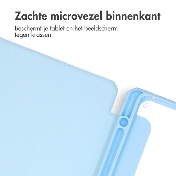 imoshion Trifold Hardcase Bookcase iPad Air 11 inch (2025) M3 / (2024) M2 / Air 5 (2022) / Air 4 (2020) - Lichtblauw