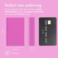 imoshion Ultra Series Aluminium Powerbank 10.000 mAh - Quick Charge en Power Delivery - Hot Pink