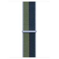 Apple Sport Loop band Apple Watch Series 1 t/m 10 / SE / Ultra (2) (44/45/46/49 mm) - Abyss Blue/Moss Green