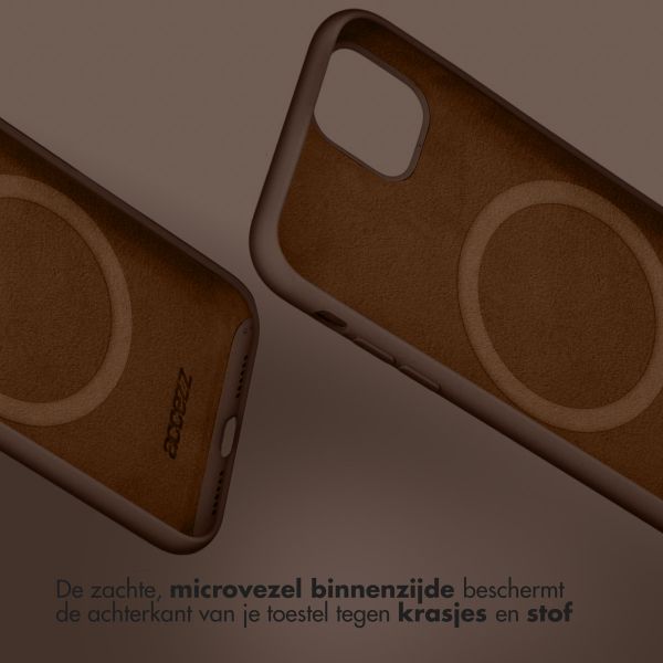 Accezz Liquid Silicone Backcover met MagSafe Samsung Galaxy S23 FE - New Tea Brown