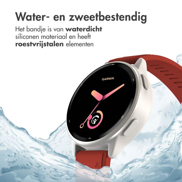 imoshion QuickFit® Siliconen bandje  - Garmin 22 mm aansluiting - Rood