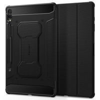 Spigen Rugged Armor Pro Bookcase Samsung Galaxy Tab S9 Plus - Zwart