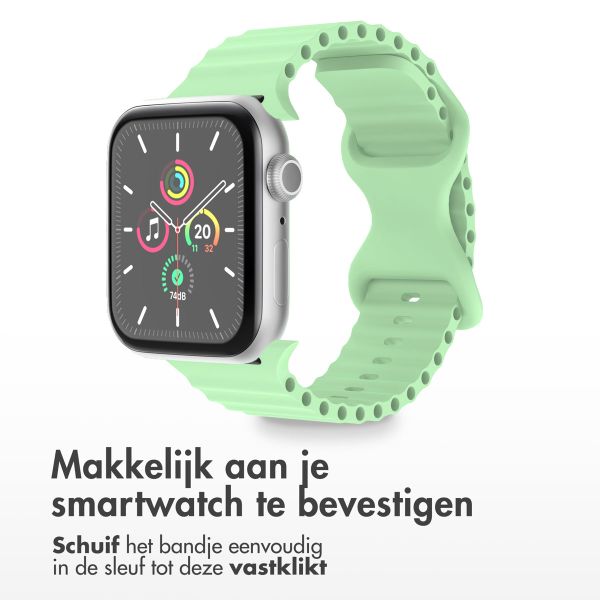 imoshion Athletic siliconenbandje Apple Watch Series 1 t/m 9 / SE (38/40/41 mm) | Series 10 (42 mm) - Mintgroen