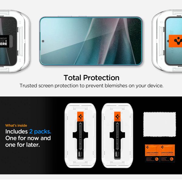 Spigen GLAStR Privacy EZ Fit Screenprotector + Applicator Samsung Galaxy S24 Plus / S25 Plus