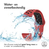 imoshion Siliconen sport bandje - Universeel 20 mm aansluiting - Rood / Zwart