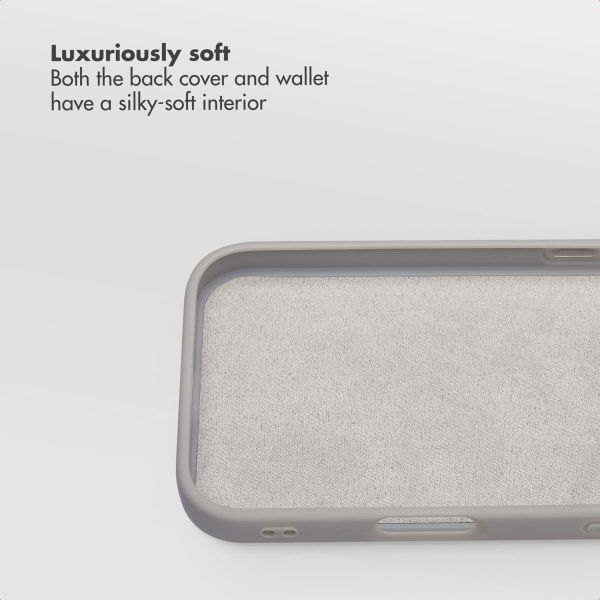 Selencia Olyn Detachable Bookcase with MagSafe Apple iPhone 17 Pro - Grey