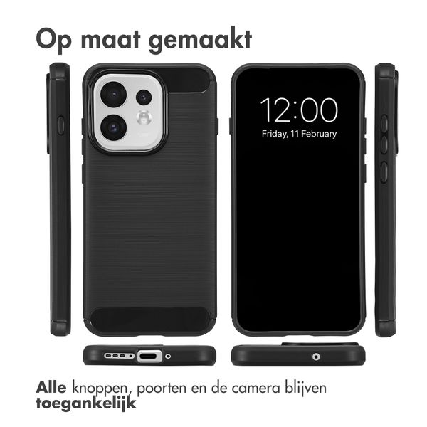 imoshion Brushed Backcover Oppo Reno 16 / 16 Pro - Zwart