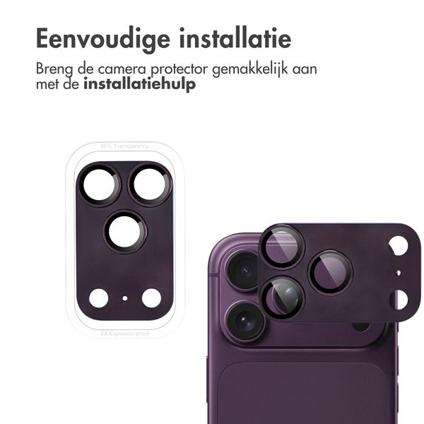 imoshion Camera Protector Glas 2 Pack voor de Apple iPhone 18 Pro - Plum