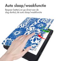 imoshion Design Slim Hard Case Sleepcover Kobo Nia - Flower Tile