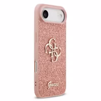 Guess 4G Metal Logo Glitter Backcover Apple iPhone Air - Roze