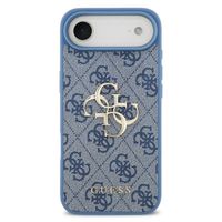 Guess 4G Metal Logo Backcover Apple iPhone Air - Blauw