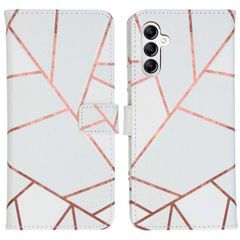 imoshion Design Softcase Bookcase Samsung Galaxy A14 (5G) - White Graphic