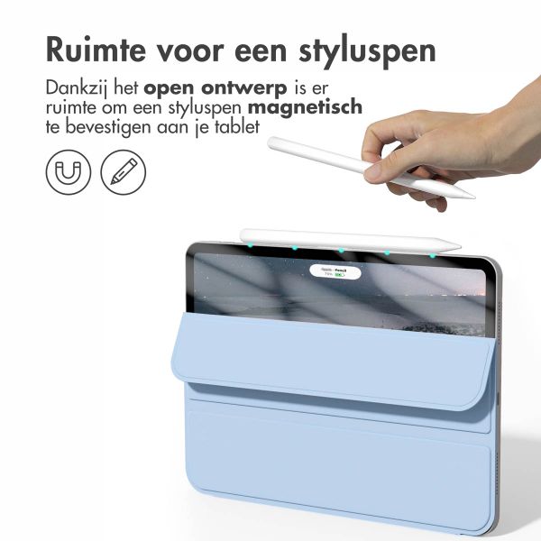 imoshion Magnetic Bookcase Apple iPad Pro 12.9 (2022) / Pro 12.9 (2021) / Pro 12.9 (2020) - Lichtblauw