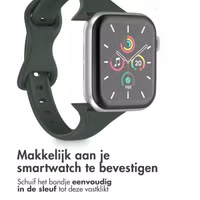imoshion Slim siliconen bandje Apple Watch Series 1 t/m 9 / SE (38/40/41 mm) | Series 10 / 11 (42 mm) - Olive Green