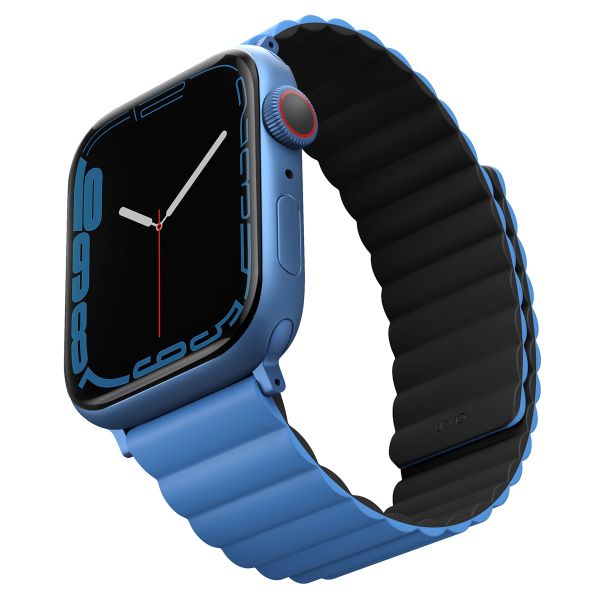 Uniq Revix dubbelzijdig bandje Apple Watch Series 1 t/m 9 / SE (38/40/41 mm) | Series 10 (42 mm) - Blue/Black