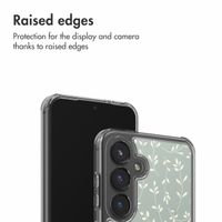 imoshion Design hoesje Samsung Galaxy S24 - Smoke Green Flowers