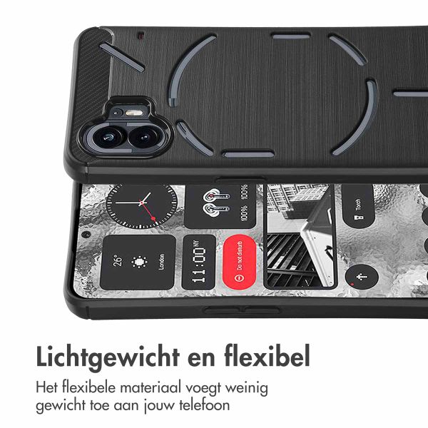 imoshion Brushed Backcover Nothing Phone (2a) / (2a) Plus - Zwart
