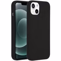 Accezz Liquid Silicone Backcover met MagSafe Apple iPhone 13 Mini - Zwart