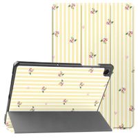 imoshion Design Trifold Bookcase Samsung Galaxy Tab A11 Plus / A9 Plus - Garden Stripes