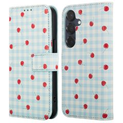 imoshion Design Bookcase Samsung Galaxy S25 - Cherry Check