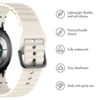 imoshion Wave Silicone Band Samsung Galaxy Watch 4 / 5 / 6 / 7 / FE (20 mm) - Starlight
