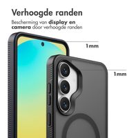 Accezz Rugged Frosted MagSafe Backcover Samsung Galaxy S25 FE - Zwart