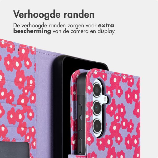 imoshion Design Bookcase Samsung Galaxy A35 - Dusty Rose Blossoms