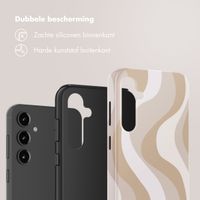 Selencia Vivid Tough Backcover Samsung Galaxy S23 FE - Desert Waves Beige