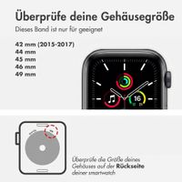 Holdit Siliconen bandje magneet Apple Watch | 44/45/46/49 mm - Chocolate / Black