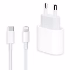 Apple Originele USB-C Power Adapter 20 watt + Originele USB-C naar Lightning kabel - 1 meter - Wit
