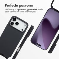 imoshion Siliconen hoesje met koord Apple iPhone 17 Pro Max - Zwart
