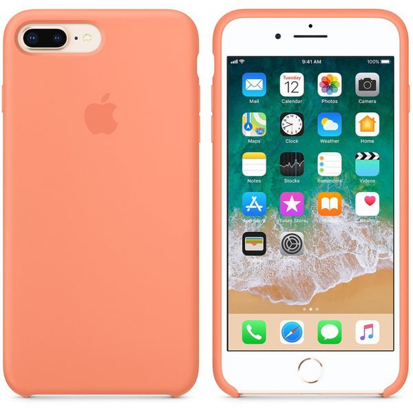 Apple Silicone Backcover iPhone 8 Plus / 7 Plus - Peach