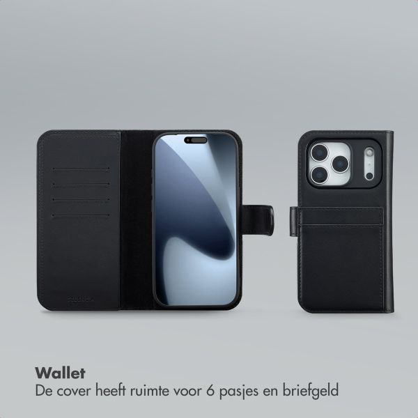 Selencia Olyn Uitneembare Bookcase met MagSafe Apple iPhone 17 Pro - Zwart