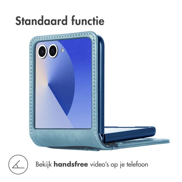 imoshion Luxe Bookcase Samsung Galaxy Z Flip 7 - Lichtblauw