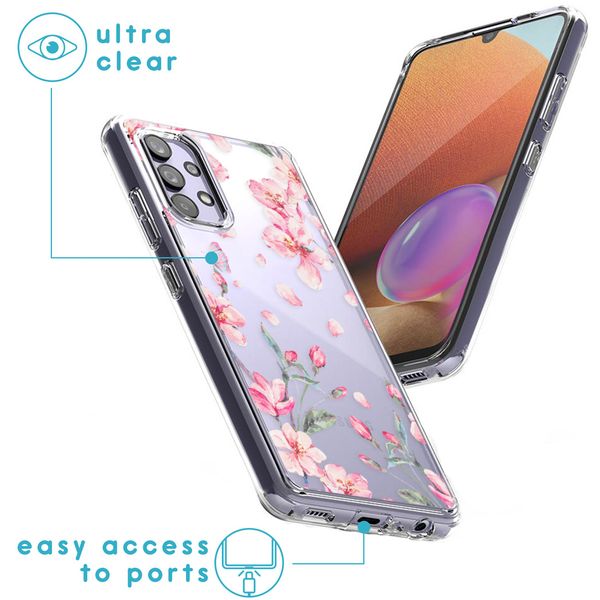 imoshion Design hoesje Samsung Galaxy A32 (4G) - Blossom Watercolor