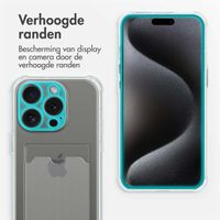 imoshion Softcase Backcover met pashouder Apple iPhone 15 Pro Max - Transparant