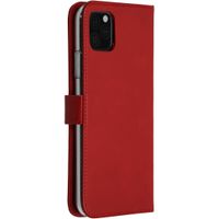 Selencia Echt Lederen Bookcase iPhone 11 Pro Max - Rood