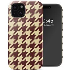 Selencia Vivid Backcover met MagSafe Apple iPhone 15 - Pied-de-Poule