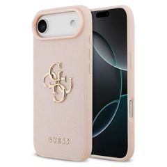 Guess Big 4G Logo Backcover Grained Apple iPhone Air - Roze