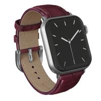 Burga Genuine Leather Band Apple Watch | 38/40/41/42 mm - Mobwife / Silver