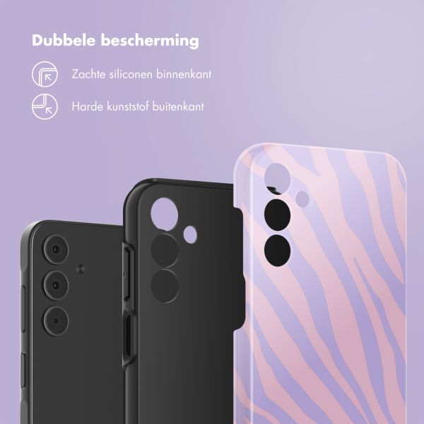 Selencia Vivid Backcover Samsung Galaxy A15 (5G) - Zebra Light Pink Lilac