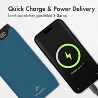 imoshion Powerbank - 10.000 mAh - Quick Charge en Power Delivery - Blauw