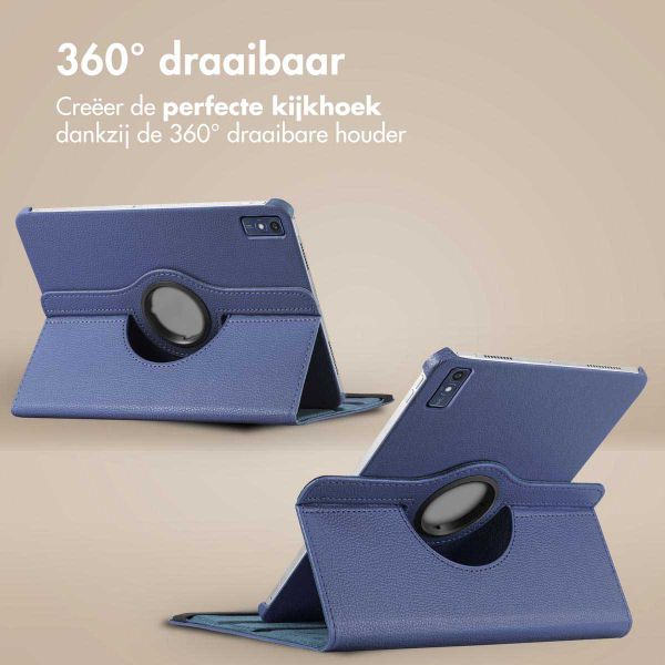 imoshion 360° draaibare Bookcase Lenovo Tab P12 - Donkerblauw